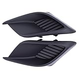 ApplianPar Front Right and Left Side Bumper Fog Light Covers for Mazda 3 2014-2016 Textured Black