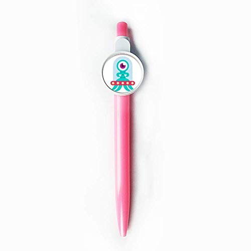 Stylo bille rétractable bleu anti-bavure à motif monstre Cyclops de l'univers