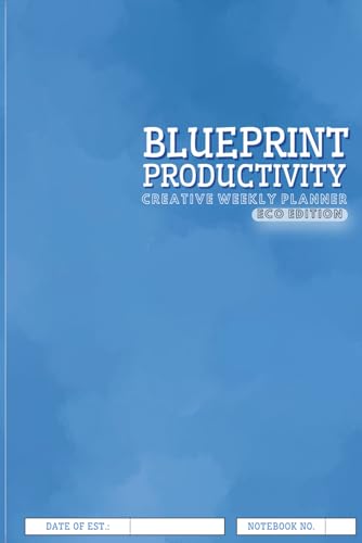 Creative weekly planner - BluePrint Productivity - ECO Edition: 53-Week Undated Schedule & Monthly Organizer. Includes Habit Tracker, Daily Tasks & Priorities List. Professional Time Manage image 2