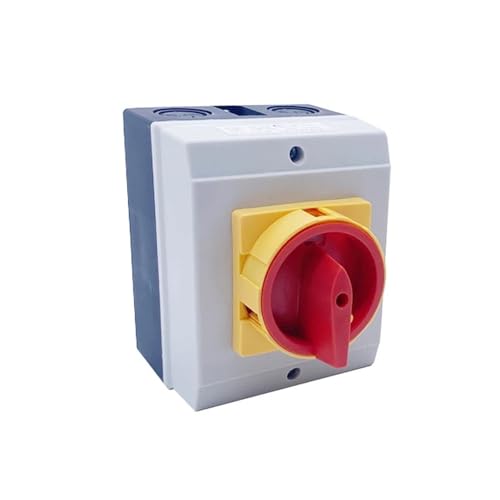 Interruptor aislador YMD11 de 25A y 4 polos con bloqueo de candado para corte rotativo seguro