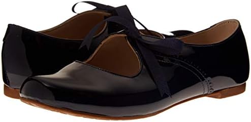 Elephantito Girls European Ballet Flat, Patent Blue, 7 Toddler | Image 6