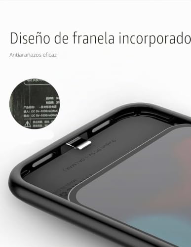 Funda con batería integrada para iPhone 13 Mini de 6800 mAh recargable delgada 5