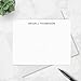 Personalized Stationery Note Cards with Envelopes for Men, Professional Classic Simple Design Mens Handmade Stationary Thank You Notecards, Choose Your Colors and Set Size (#4 Medium)