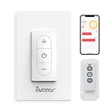 Smart Dimmer Switch with Bluetooth Remote, Single Pole One-Way WiFi Wall Switch, Smart Life App & Voice Control, Compatible with Alexa & Google Assistant, Neutral Wire Required, No Hub Needed