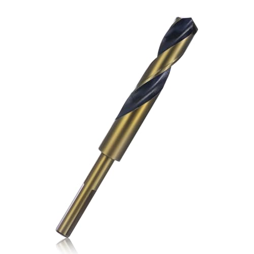 Grevosea 5/8 Inch Drill Bit, Reduced Shank Drill Bit Metal Drill Bit Cobalt Drill Bits for Hardened Steel Metal Alloy and Building Engineering Woodworking DIY Projects