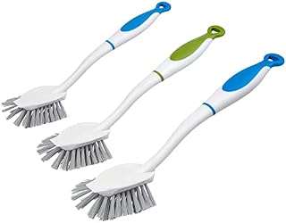 MR.SIGA Long Handle Pot and Pan Cleaning Brush - Set of 3