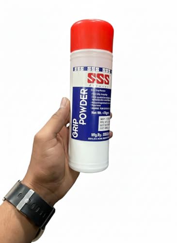 Image of SSS Badminton Grip Powder, Gym, Weightlifting, Rock Climbling for Sweat Free Hands 70gm