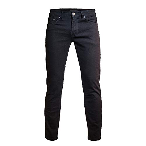 Minimal Apparel Men's Trendy Skinny Slim Fit Jeans, Black