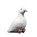 CCBNBXX Pigeon Peluche Animale Carino simulare Colombe Bianche Doll Piccione con Piccione Viaggiatore Super Piccolo Regalo Peluche Bambini Regalo Peluche Animale