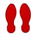Toughstripe? Max Floor Marking Tape 3.5 in W X 10 in L Vinyl Red Footprint 10/Pk