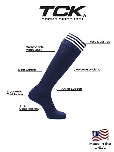Premier Soccer Socks with Stripes & Fold Down Top - For Men, Women, Boys & Girls4