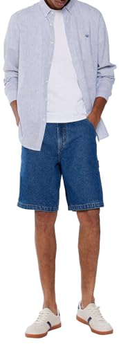 SPRINGFILED Camisa lino rayas, Camisa Hombre, blue, M