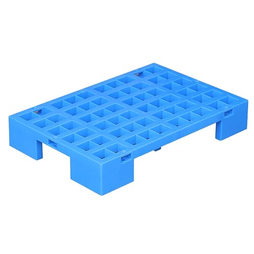 PQXQZ Palets Plastico Palet Impermeable para Suelo Almohadilla de Almacenamiento de Rejilla Transpirable Palet Plastico con Elevación para Suelos Almacenes Supermercados(60x40x10cm)
