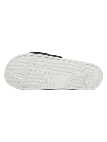 Image of CHUPPS Flow Black & Black Drift Orthopedic Slippers | Soft Footpharma Footbed | Breathable Ventilation Holes | Lightweight Flip Flops | Anti-Skid Chappals for Everyday For Mens