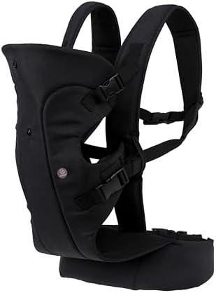 Porte-bébé Ergonomique Shyllin - Nouveau-né à Toddler - Coton Respirant - Noir Réglable