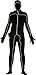 Price comparison product image Disfraz de Segunda Piel Luz para hombre M/L