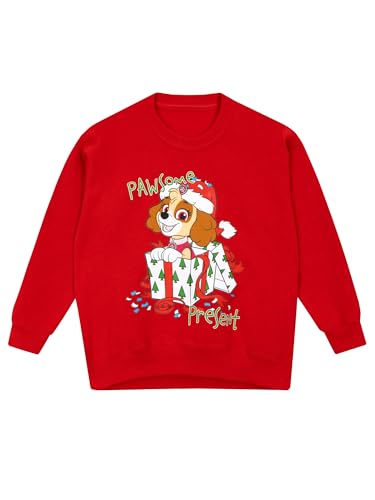 Paw Patrol Christmas Jumper | Skye Girls Xmas Jumper | Childrens Christmas Jumpers | Sizes 4-8