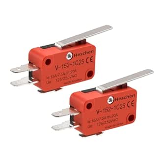 Fin De Course Lot De 2 Micro Interrupteurs Heschen XSS-5GL2 - SPDT