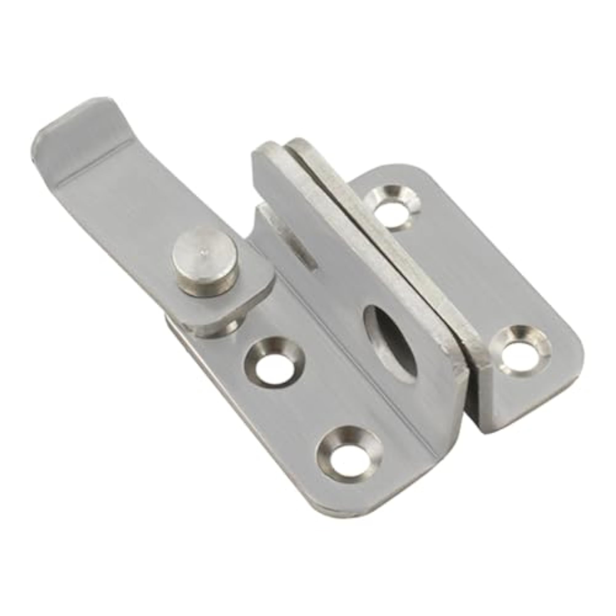 Flip Latch Gate Latch Hardware Safety Door Lock Catch, Silver