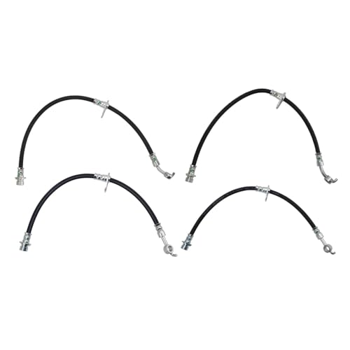 TRQ Brake Hose Set Compatible with 2015-2017 Honda Accord