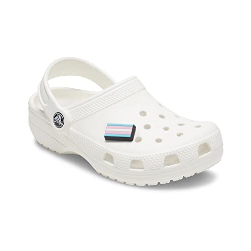 Image of Crocs Jibbitz Rainbow Shoe Charms | Jibbitz for Crocs, Transgender Flag, Small