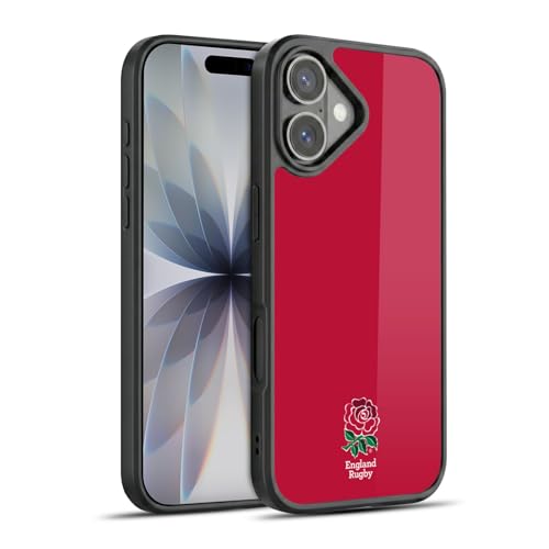 Protection Qualite Militaire iPhone 17 Coque Gel England Rugby Rose Rouge