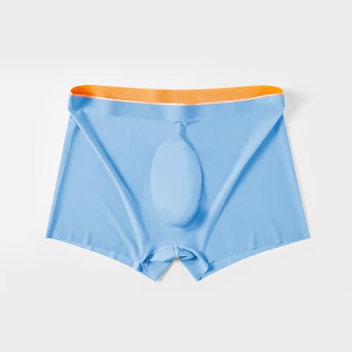 Men's Ultra Soft Seamless Underwear Trunks Ice Silk Comfort Boxer Briefs2