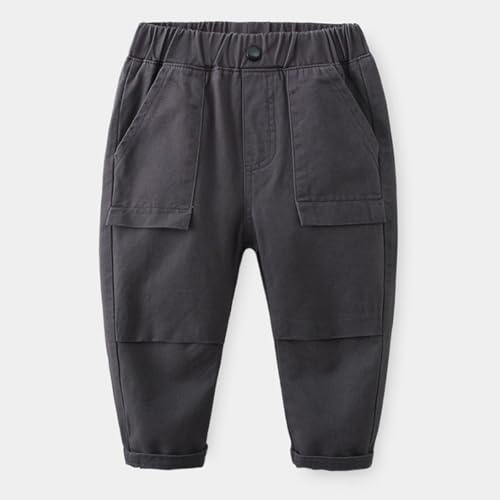 Toddler Baby Boys Pull on Cargo Pants Twill Khaki Joggers Sweatpants Stretch Quick 𝐃ry Hiking School Pants Trousers3