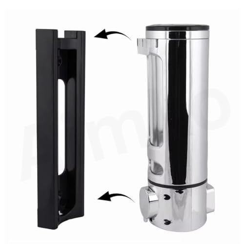 Image of Wall-Mounted Liquid Soap Dispenser | Multi-Use for Hand Sanitizer, Shower Gel, Dish Soap, Shampoo & Foam | ABS Plastic, Leak-Proof, Refillable - Ideal for Bathroom & Kitchen (Silver)