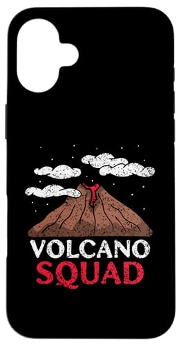 Volcano Squad 火山火山 地質学 溶岩 火山 スマホケース iPhone 16 Plus 用