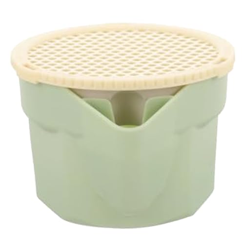 Hierba gatera para Gatos macetero hidropónico de plástico para Gatos sin Semillas y con Bandeja Kit de Hierba gatera sin Tierra antiexcavación con Forro extraíble para el Cultivo doméstico de g