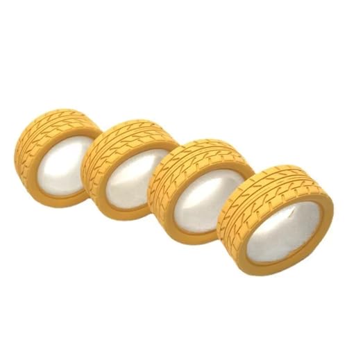 For Sakura For Traxxas For HSP For Tamiya For HPI For Kyosho For RedCat 1/10 65mm RC�I�����[�h�h���t�g�c�[�����O�S���^�C���z�C�[���^�C�� RC���f���p�[�c(Yellow)
