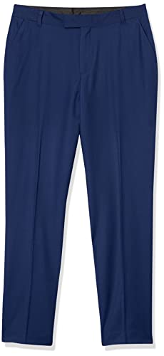 Calvin Klein Big Boys' Flat Front Dress Pant, Infinite Blue, 14