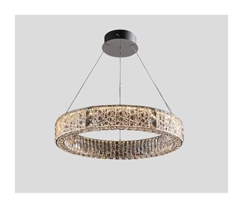 Lustre en cristal de luxe pour plafond salon élégant
