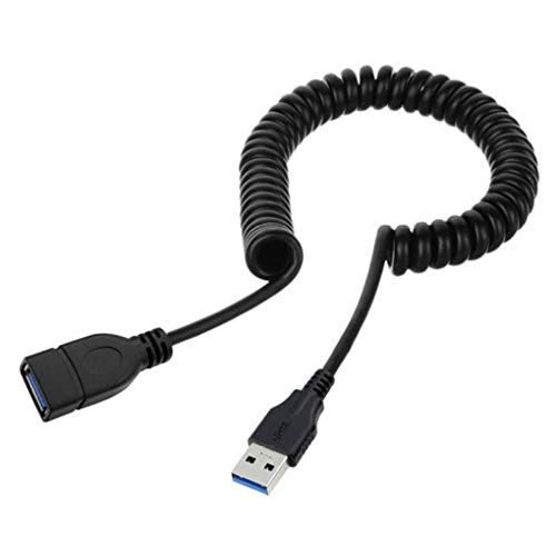 USB 3.0 retrátil Cabo de Extensão Masculino para Cabo Feminino Extender Dados Primavera Mouse Teclad