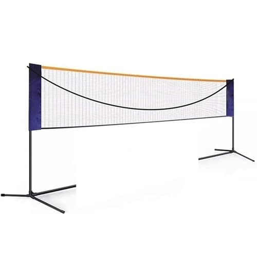 Juego de red portátil de bádminton y voleibol con altura y ancho ajustables, incluye bolsa de transporte para práctica deportiva al aire libre