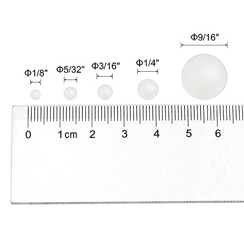 Uxcell A21031100UX0101 25Pcs 5/32 Inch Nylon Solid Plastic Bearing Balls G1 Precision Solid Nylon Balls Bearings thumb #3