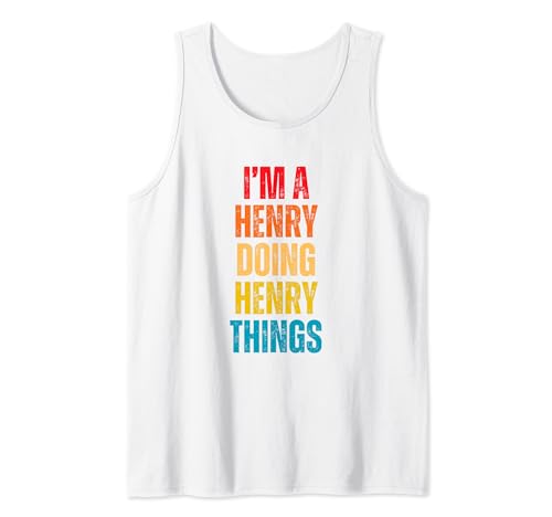 HENRY Proud Family Retro Reunion Apellido Apellido Camiseta sin Mangas