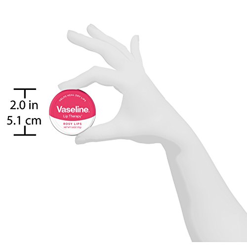 Vaseline Lip Therapy Lip Balm Tin, Rosy Lips, 17g (Pack Of 2) - Rose