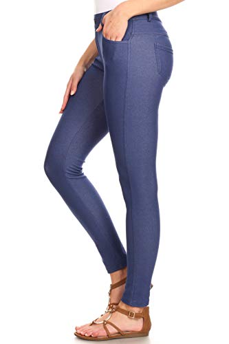 YELETE Women's Five Pocket Jean Leggings2