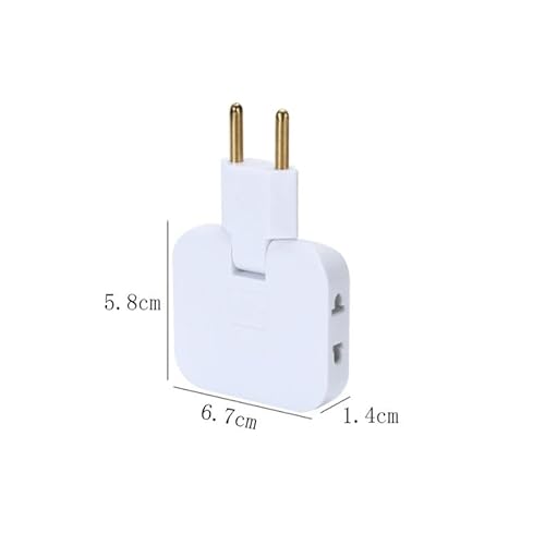 Kit Com 2 Adaptadores De Tomada Articulado Flexível Com 3 Saídas 10A Bivolt