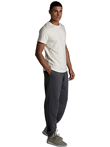 Image of Fruit of the Loom Eversoft Fleece Elastic Bottom Sweatpants with Pockets, Relaxed Fit, Moisture Wicking, Breathable