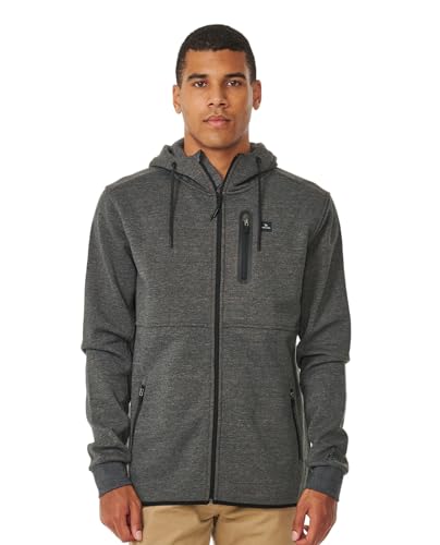 Rip Curl mens Departed Anti Series Technical Zip Up Hooded Sweatshirt