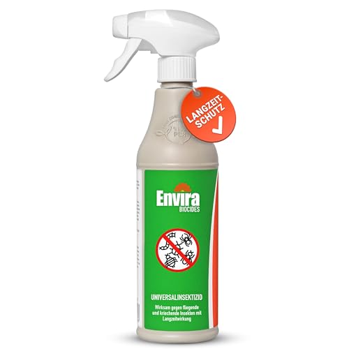 Envira Universal Insekten Abwehrspray 500 ml - Spray mit Langzeitiger Fernhaltewirkung gegen Trauermücken, Silberfische, Lebensmittelmotten & weiteres Ungeziefer - Insekten Fernhaltemittel Envira Universal Insekten Abwehrspray 500 ml - Spray mit Langzeitiger Fernhaltewirkung gegen Trauermücken, Silberfische, Lebensmittelmotten & weiteres Ungeziefer - Insekten Fernhaltemittel