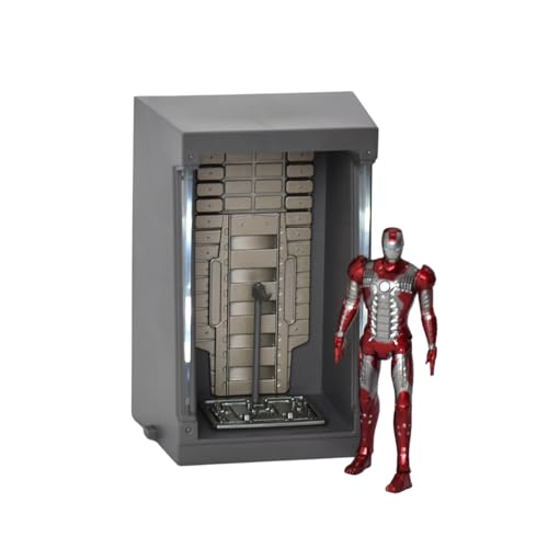Image of ZD Toys Action Figure Collectible - 7 Inch Ironman Mk 5 with Hologram Effect, Premium PVC Build Collectible, Interchangeable Accessories, Perfect for Gifting, Ages 15+ Years