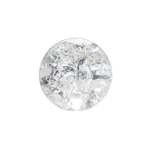 lmoikesz Bola de cristal con grietas, decoración de cristal, accesorios para el hogar, fortuna, 3cm, grieta de hielo, bola de crack de hielo de 3 cm