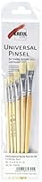 KREUL 723025 - Universalpinsel Borste Set, für Kunst, Hobby und Schule, 6 Flachpinsel in den Größen 2, 4, 6, 8, 10 und 12