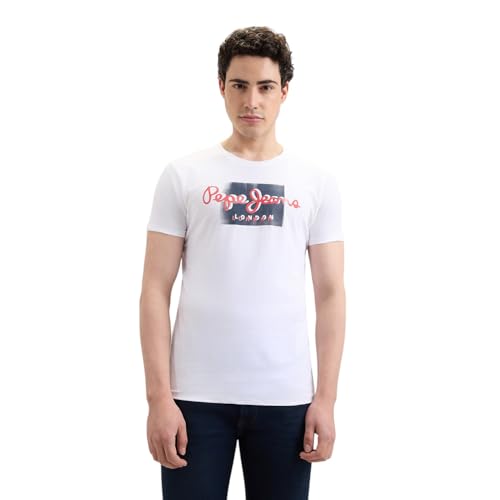 Pepe Jeans White Mens Slim Fit Polo