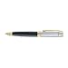 Sheaffer 300 Ballpoint Pen | E9347 Engraved Matt Black Barrel and Shiny Chrome Cap with PVD Gold Trims | Premium Ballpoint Pen