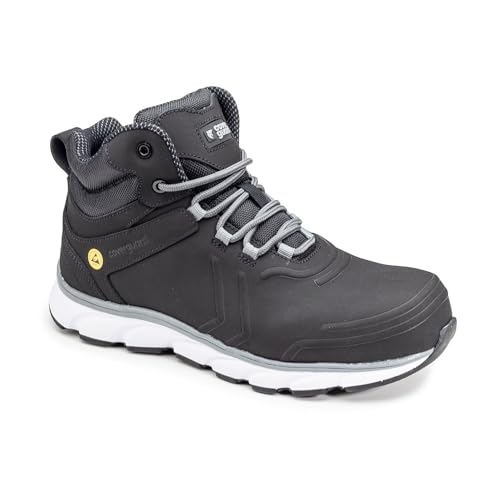 Chaussure de sécurité Shungite S3 en nubuck anthracite haut de gamme
